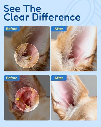 Dog Ear Cleaner - Pet Ear Wash, Flush and Drop Cleaner Solution for Cat & Dog Infection and Itch Relief, Gently Removes Debris, Wax Buildup, Odor - 1.69 fl oz - Image 4