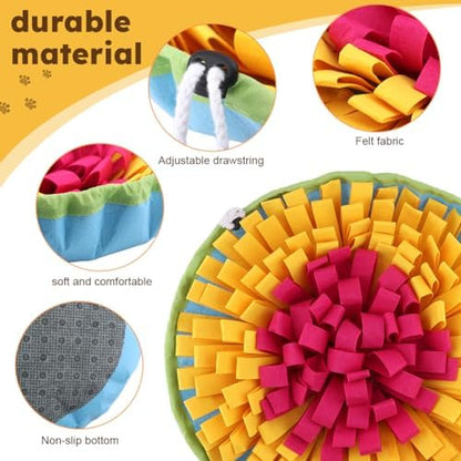 Snuffle Mat for Dogs & Cats, Adjustable Puzzle Toy Slow Feeder - Image 5
