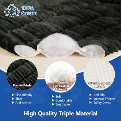 Thickened Dog Bed for Car Back Seat, Upgraded Bottom Non-Slip, Fits Hard Bottom car seat Cover for Dogs, Premium Dog Car Seat Cover - Image 2