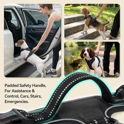 PHOEPET Reflective Dog Harness No Pull Large Breed Vest - Image 4