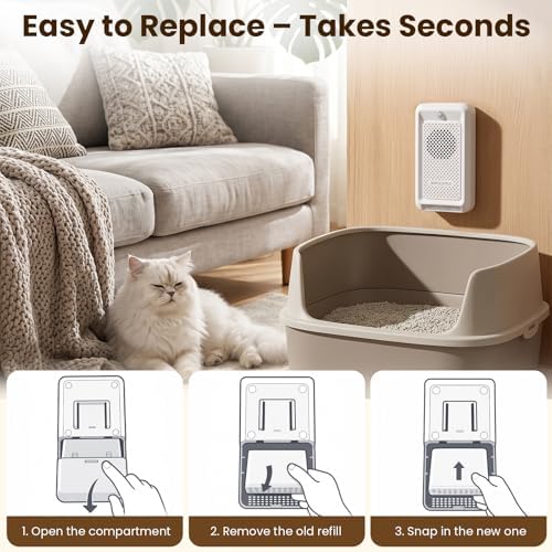 3-Pack Replacement Odor Module for Cat Litter Deodorizer, 60-Day Plant-Based Refill Pods, Compatible with Bopulatrix Motion Sensor Litter Box Freshener - Image 2