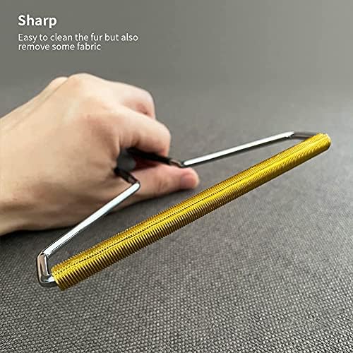 Lint Roller; Simplified Lint Remover Tool; Remove Cat and Dog Hairs &Lints from Furniture- Mat, Stairs, Cat Tree Towers; Carpet Rug Scraper; Hair & Lint Removal Rake - Image 4