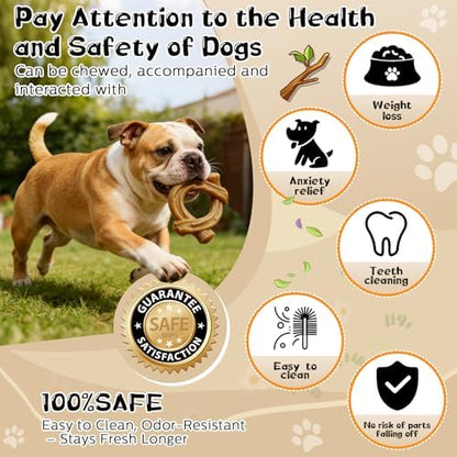WOWBALA 2 Pack Dog Chew Toys for Aggressive Chewers,Indestructible Dog Toy for Medium Large Dogs, Chew Toys to Keep Dogs Busy,Super Chewer with Tough Nylon, Reduce Boredom & Anxiety - Image 6