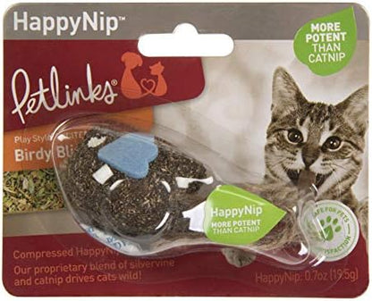 Petlinks HappyNip Birdie Bliss Compressed Catnip & Silvervine Blend Cat Toy - Natural, One Size by Petlinks%C2%AE