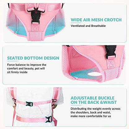 Lukovee Dog Backpack Carrier, Adjustable Front Carrier for Small Breeds - Image 4