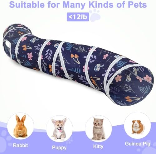 Glittme S-Shape Cat Tunnel, Foldable Cat Tunnels for Indoor Cats - Image 6