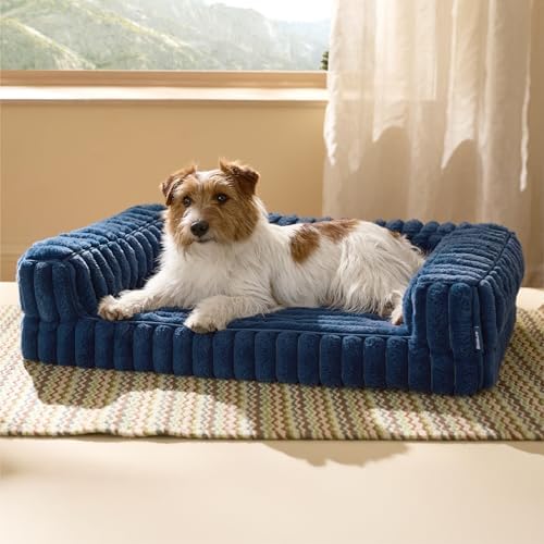 Bedsure ComfyFleece™ Memory Foam Orthopedic Dog Beds Medium Size Dog 30" by BEDSURE