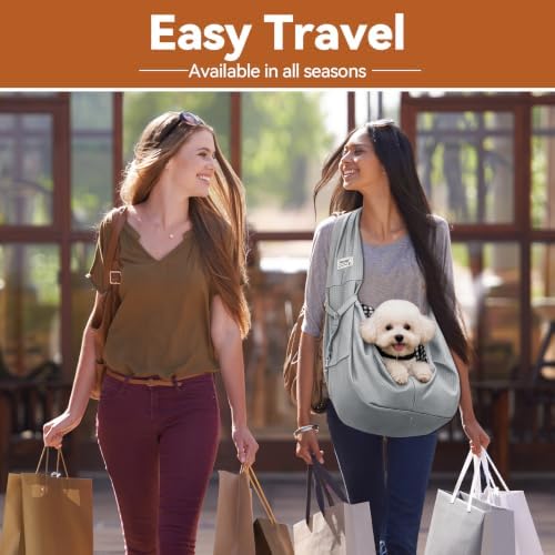 Dog Sling Carrier, Lightweight Breathable Puppy Carrier for Small Dogs&Cats - Image 5