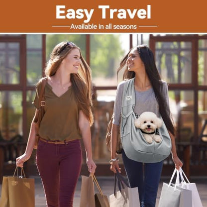 Dog Sling Carrier, Lightweight Breathable Puppy Carrier for Small Dogs&Cats - Image 5