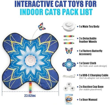 Interactive Cat Toys For Indoor Cats, Rechargeable Touch Automatic Cat Toy - Image 6