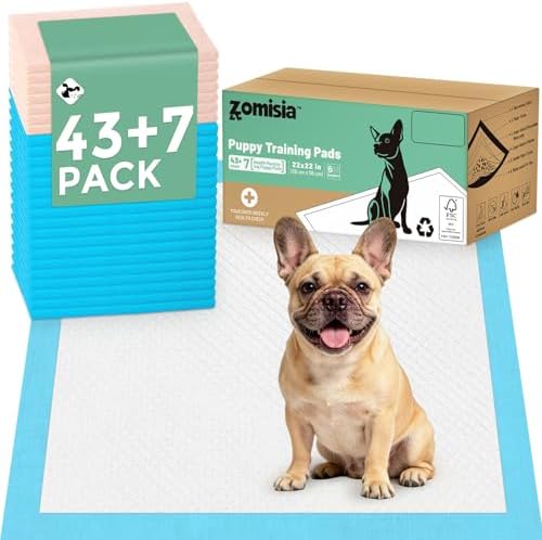 ZOMMISlA Dog Pee Pads 50 Count, Health Monitoring with pH Indicator 22"X22" by Zomisia