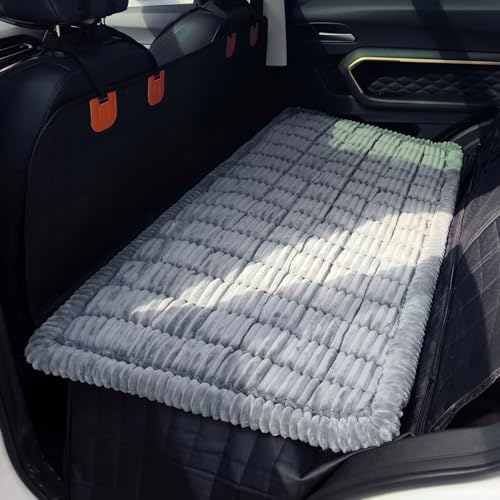 Dog Bed for Car, Backseat Pet Bed Mat, Dog Seat Cover for Car Back Seat, Non-Slip Travel Pet Mat, Fit for Backseat Extenders and Seat Covers (Bluegrey, 24.8x54inch) by HOMEREFROM