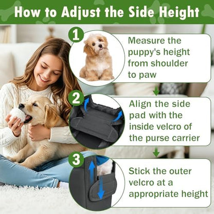 Dog Purse Carrier for Small Dogs Under 10 lbs Soft Sided Pad - Image 7