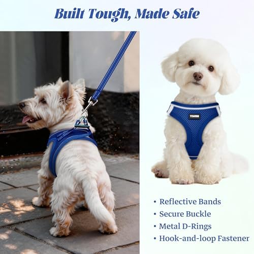 No Pull Dog Puppy Harness and Leash Set Reflective Mesh Vest Small - Image 5
