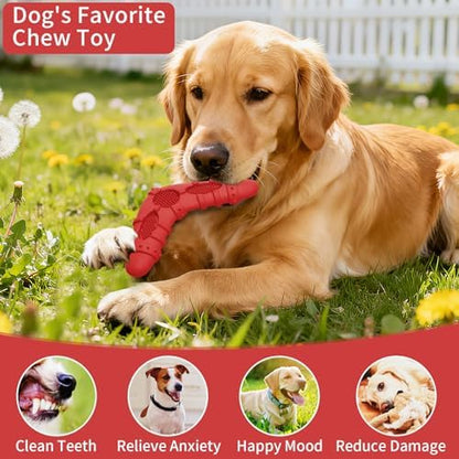 Natural Rubber Dog Chew Toys 4 Pack Tough Dog Toys for Aggressive Chewers - Image 4