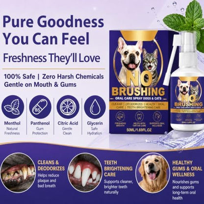 Callmynm Dental Spray for Dogs & Cats, No Brushing Dog Teeth Cleaning - Image 5