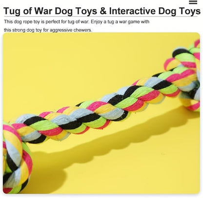 Puppy Rope Toys for Small Dogs - Puppy Teething Toys - Knots Dog Toy for Smart Newborn Pet and High Active Puppies - Doggy Mini Dental Pack of 4