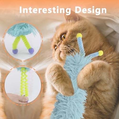 3 Pack Catnip Toys,Soft Cat Pillows Toys with Antennae, Funny cat Toy - Image 6