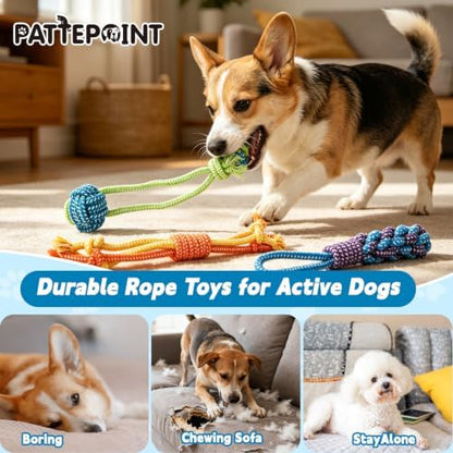3Pcs Dog Rope Toys for Puppy, Dog Chew Toy for Medium&Small Dog - Image 3