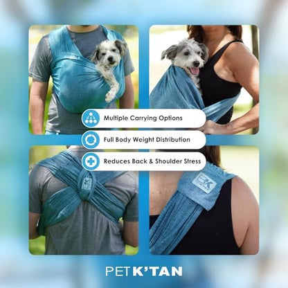Pet K’tan Anti Anxiety Wearable Cat & Dog Carrier – Hands-Free Front Facing Adjustable Pet Cuddler Sling for Small to Medium Pets & Puppies up to 20 lbs | Pawquamarine | Small - Image 5