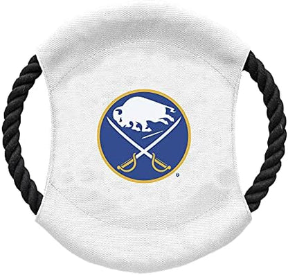 Littlearth NHL Buffalo Sabres Sock Monkey and Flying Disc Pet Toy Combo Set, Team Color, One Size - Image 3