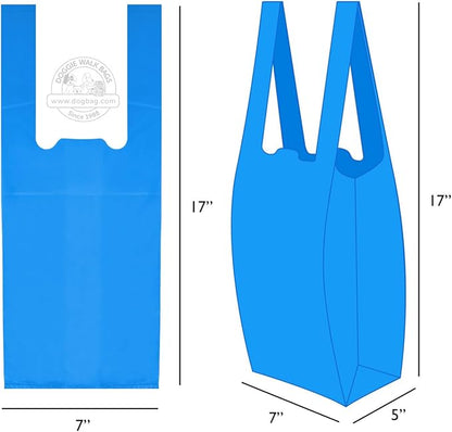 Easy-Tie Handle Dog Poop Bag, Extra Large Strong Doggy Waste Bags, Unscented Easy Dispensing and Leak Proof Poo Bags