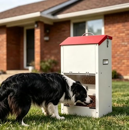 25lbs Automatic Dog Feeder Large Breed Gravity Dog Food Dispenser - Image 3