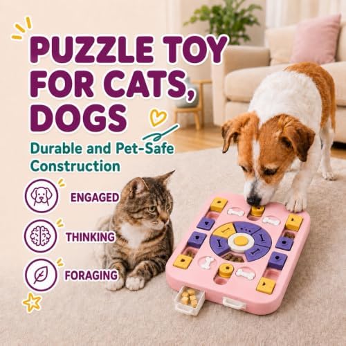 Interactive Cat Puzzle Toy, Maze Slow Feeder, 15.4 in - Image 2