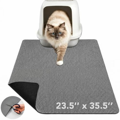 Cat Litter Mat, 23.5 x 35.5 in – Non-Slip, Cut-to-Fit by Unknown