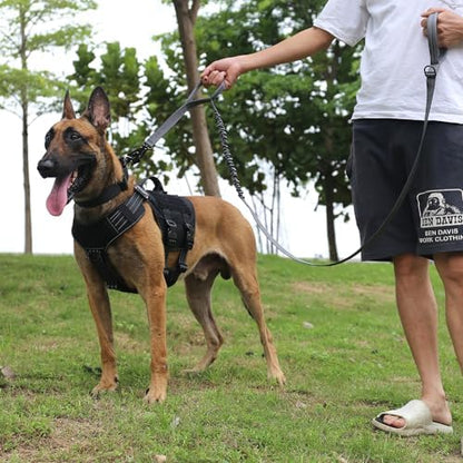ICEFANG Tactical Dog Leash with Quick-Release Metal Clasp,Bungee-Dog Lead - Image 2
