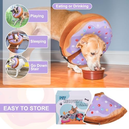 BEAUTYZOO Dog Cone Collar Alternative After Surgery,Pet Neck Donut E‑Collar - Image 6