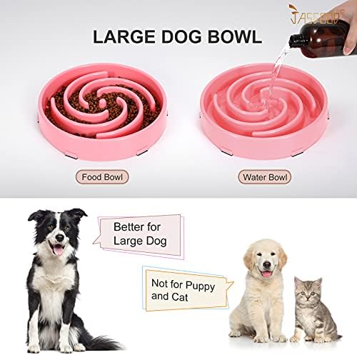JASGOOD Slow Feeder Dogs Bowl for Large Medium Dogs,Anti-Gulping Pet Slower Food Feeding Bowls Stop Bloat,Preventing Choking Healthy Design Dogs Bowl - Image 6