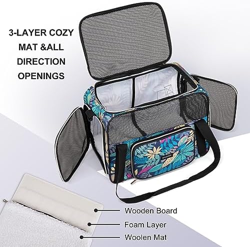 BAGLHER Pet Travel Carrier for Small Medium Cats & Dogs, Airline Approved Soft Sided - Image 4