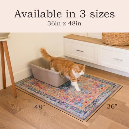 Lovewag Cat Litter Mat, Litter Box Mat, Caramel Creme, 36x48, 2 Pack - Image 2