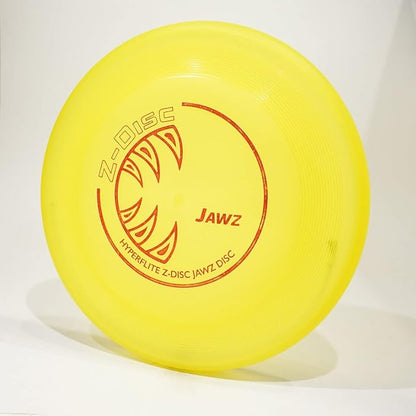 Hyperflite Z-Disc Jawz 9.25 Inch Dog Sport Flying Disc, Long Distance, Tough & Puncture-Resistant Lemon - Lime