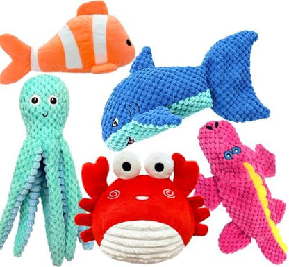 MRSOHRET Dog Squeak Toys for Aggressive Chewers, Crinkle Puppy Chew Toys by MRSOHRET