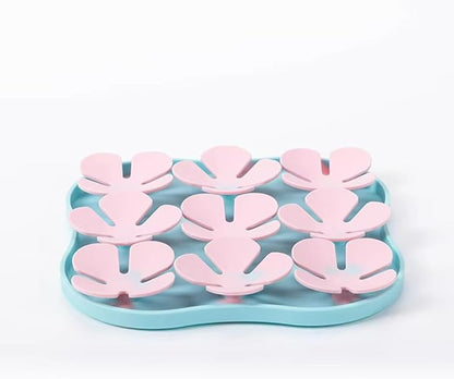 Cat Dog Slow Feeder Set Lucky Clover Lick Mat & Pineapple Puzzle Toy Food Grade Silicone Easy to Clean Anti-Slip Base Pet Accessories (Mat-5 2pcs)