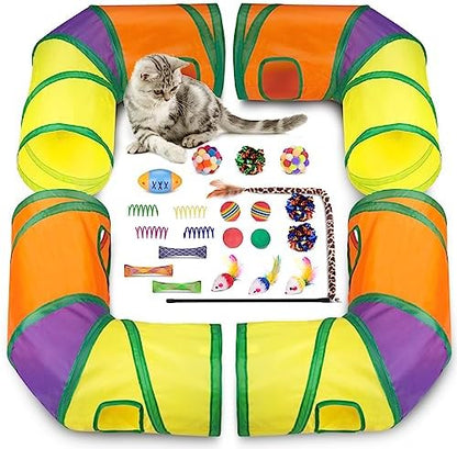 Retro Shaw Interactive Cat Toys for Indoor Cats Kitten,Relieve Bored,25PCS by RetroShaw