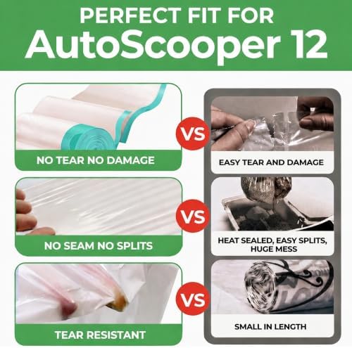 60 Count Cat Litter Bags Compatible with Petpivot Autoscooper 11/12 - Image 6
