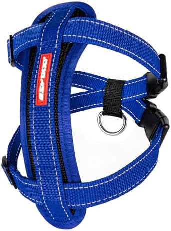 EzyDog Chest Plate No Pull Dog Harness, Escape Proof - X-Large, Blue by EzyDog