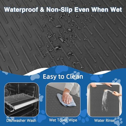Dog Grooming Table Mat, Non-Slip Silicone Pad, 28 x 19.7 in Black - Image 5