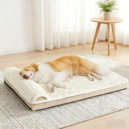 Orthopedic Large Dog Bed Pillow Pet Sofa Bed 36''X24'' Ivory by Unknown