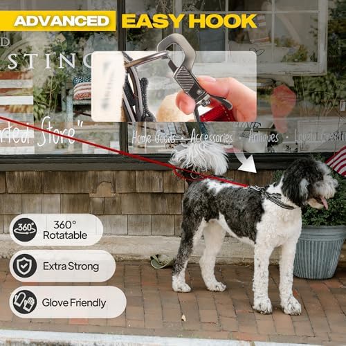 Fida 10 FT Heavy Duty Dog Leash, Dual Padded Handles for Medium Large Dogs - Image 2