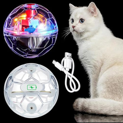 Sratte 2 Pcs Rechargeable Light up Cat Ball Ghost Hunting, Clear by Sratte