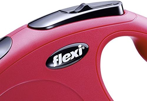 FLEXI New Classic Cord Retractable Dog Leash for Small Dogs up to 26 lbs. – 26 ft., Red | Tangle-Free Pet Walking Leash with One-Handed Brake, Pause, Lock | German Quality Product - Image 2