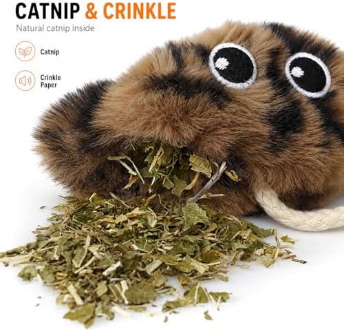 Cat Toys for Indoor Cats,Interactive Door Hanging Cat Toys Attached with Catnip/Feathers/Birds/Worm Toys for Cats/Kitten Toys(3 Pack) - Image 6