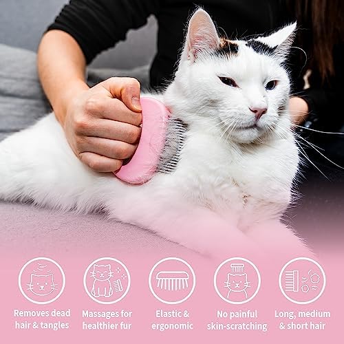Leo's Paw The Original Pet Hair Removal Massaging Shell Comb - Image 2