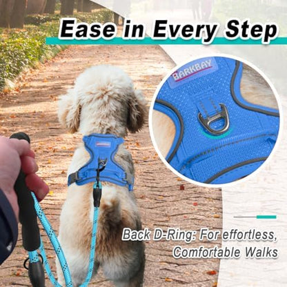 BARKBAY Dog Harness for Small Sized Dog No Pull Mesh 2 Clips Dog Vest - Image 3