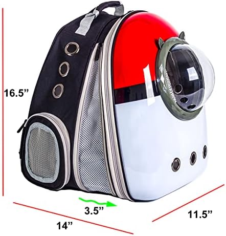 Front Expandable Cat Backpack Carrier, Large Cat Backpack Fits Up to 20 lbs, Backpack for Cats Kitten Small Puppy, Airline Approved Cat Bubble Backpack, Space Capsule Astronaut Backpack Carrier - Image 2