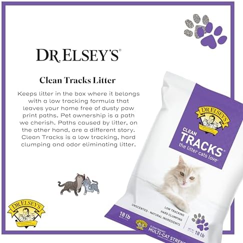Dr. Elsey's Clean Tracks Clumping Clay Cat Litter 18 lb. Bag - Image 3